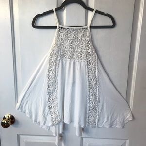 White dressy tank